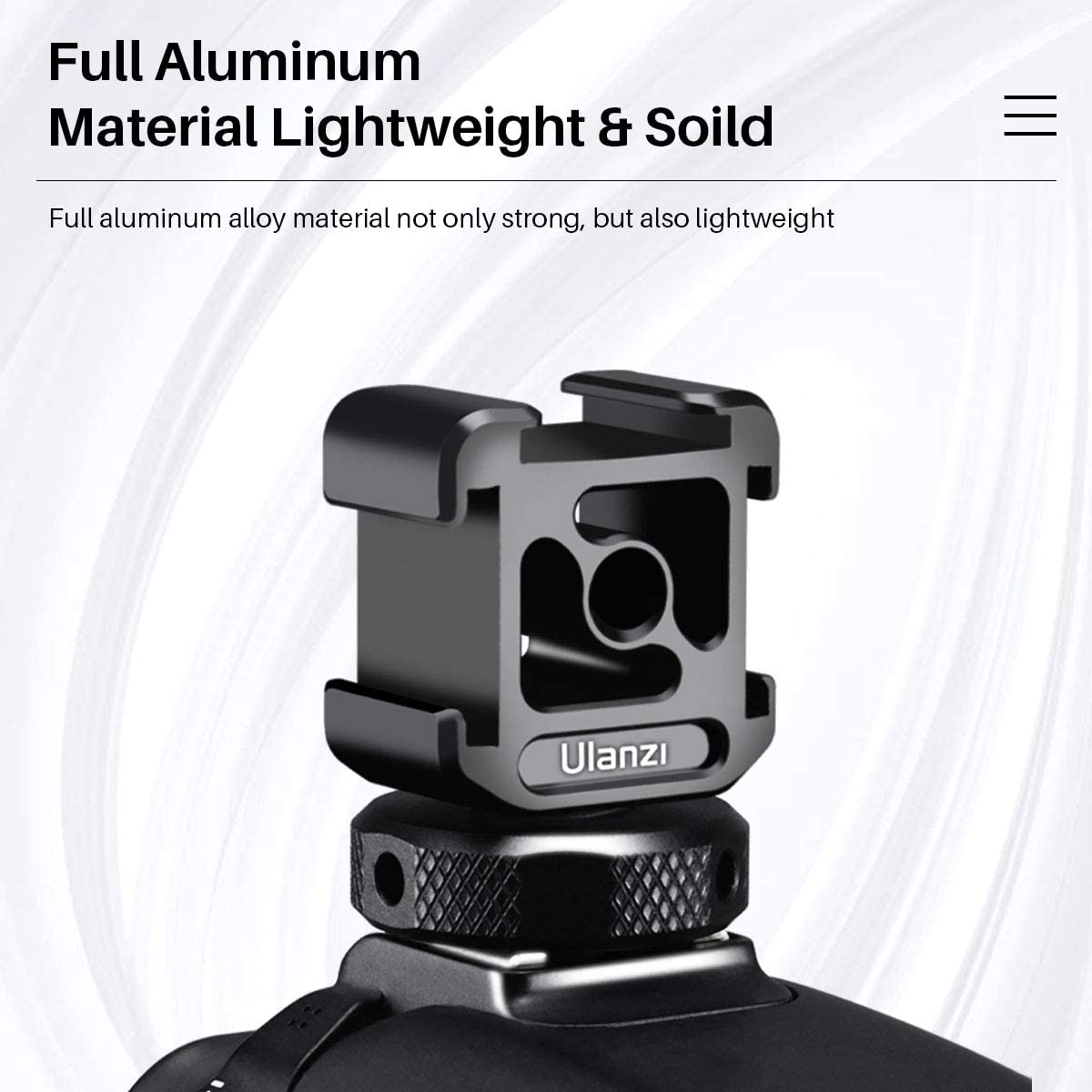 Cold Shoe Mounts để gắn Monitor/Micro/đèn LED - ULANZI PT-12 (FUGAB)