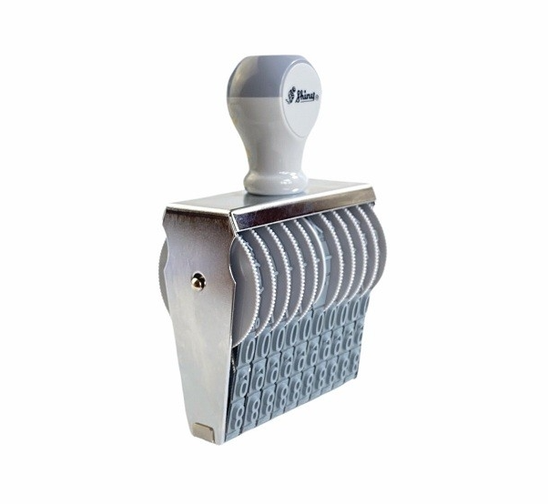 Dấu 10 số xoay 9 mm chấm mực ngoài shiny n110