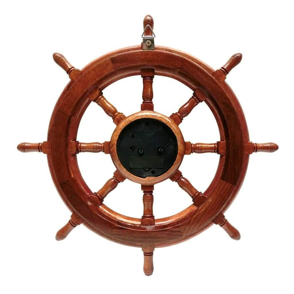 Đồng hồ gỗ cẩm vô lăng ĐK 60cm
