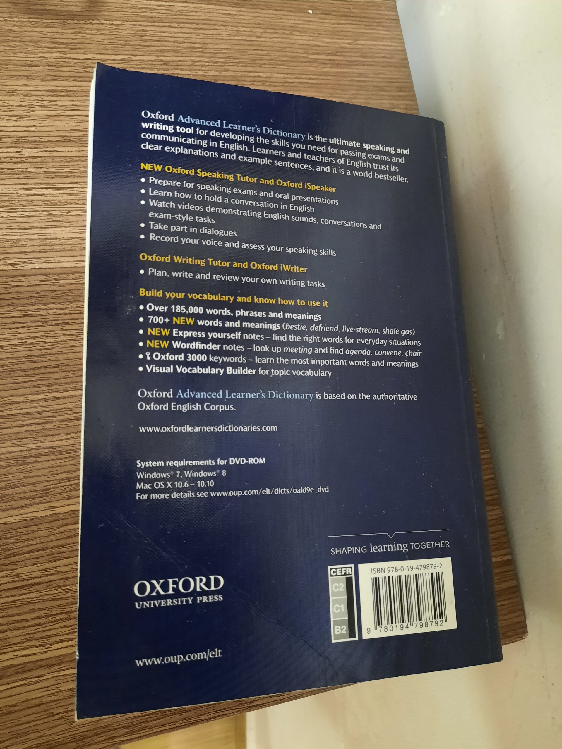 Từ điển (Anh - Anh) Oxford Advanced Learner's Dictionary, 9th Edition