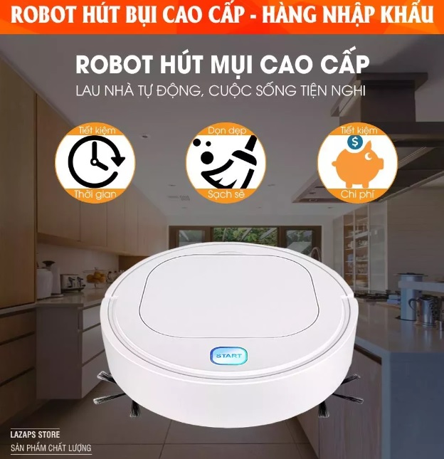 ROBOT HÚT BỤI LAU NHÀ ROBOT HÚT BỤI TỰ ĐỘNG THÔNG MINH nhất 2023 Tự động phát hiện các đồ nội thất, dễ dàng làm sạch các vị trí như giường, tủ, ghế sofa.BẢO HÀNH 12 THÁNG