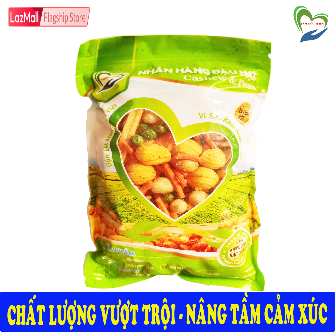 Túi ZIP Đậu Ngũ Cốc Thập Cẩm Funmix 405GR Tâm Đức Thiện Thực Phẩm Đóng Gói Đóng Hộp Ăn Liền đồ ăn vặt Lazada bánh kẹo quà Tết