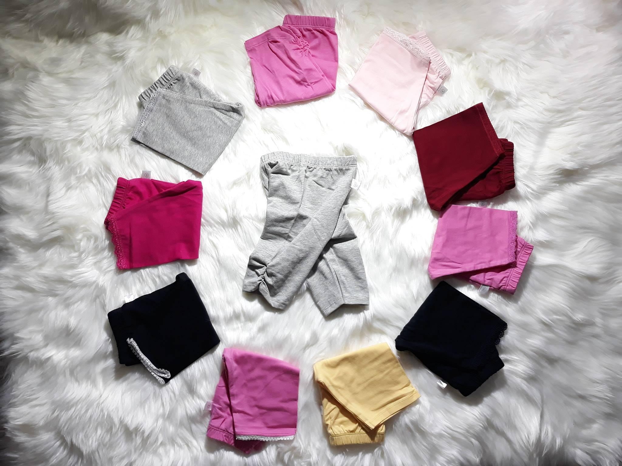 Combo 5 Quần Legging Ngố Trơn BG 8-22kg
