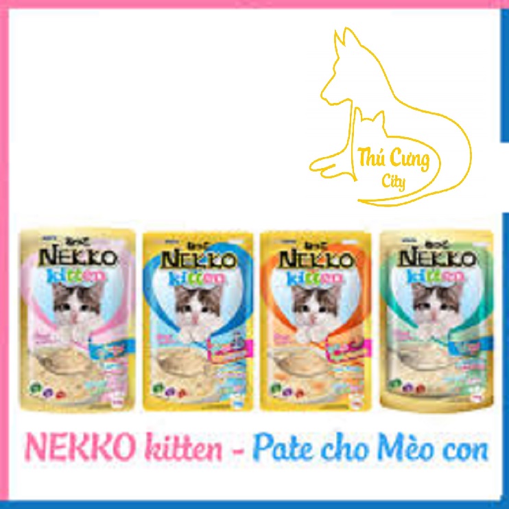 Combo 7 -4 gói pate Nekko Jelly 70g - sốt mèo nekko dạng thạch nhiều vị cá ngừ cho mèo lớn - mèo nhỏ