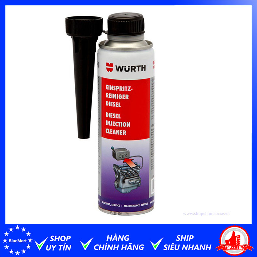 Phụ gia dầu Wurth Diesel injection cleaner 300ml
