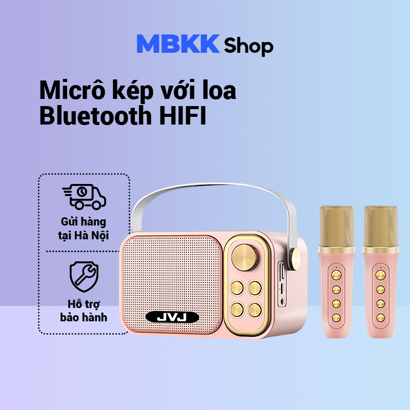Loa Bluetooth YS-105 Mini Karaoke Loa Không Dây Sạc Đa Năng Kèm 2 Micro Không Dây/Cáp Sạc Giao Hàng Tận Nơi Nhanh Chóng