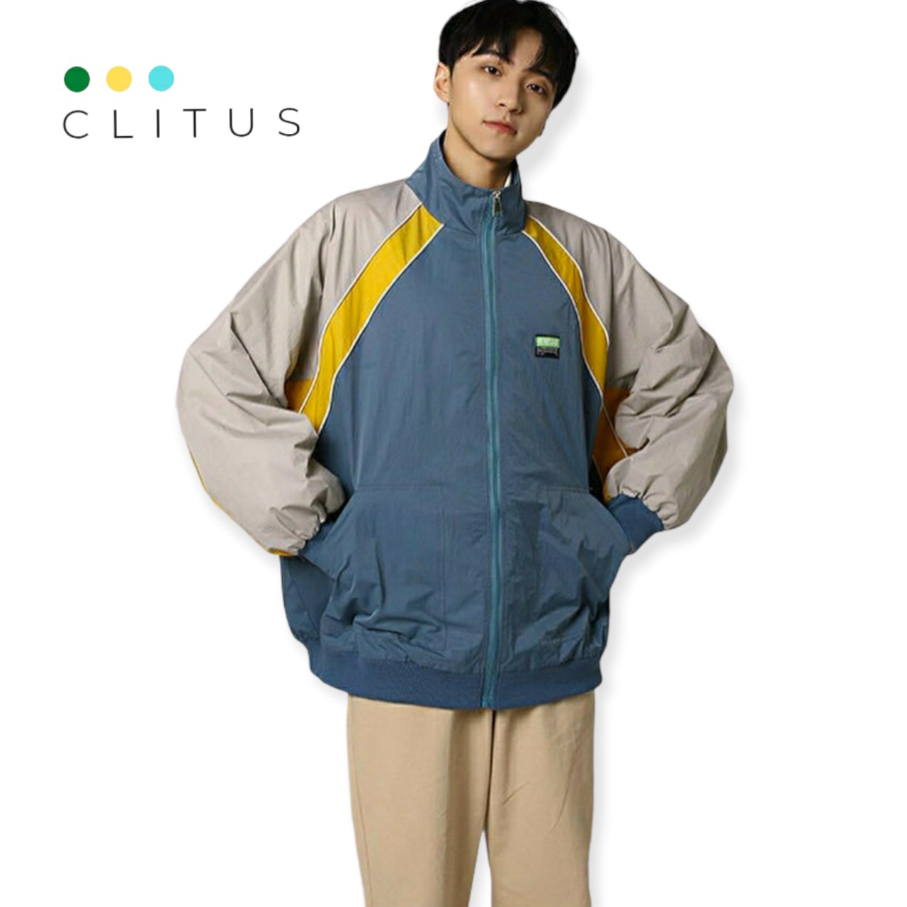 Áo khoác nam form rộng chất liệu dù 2 lớp cực chất phong cách - clitus fashion