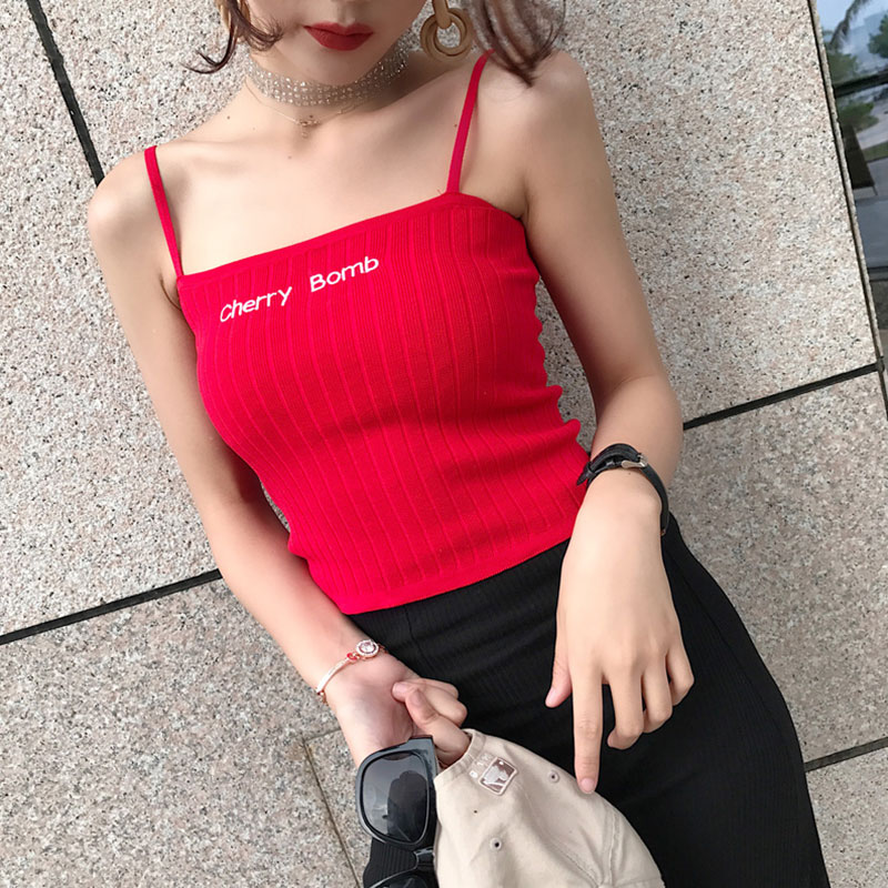 Áo Hai Dây Cherry Nữ Thời Trang