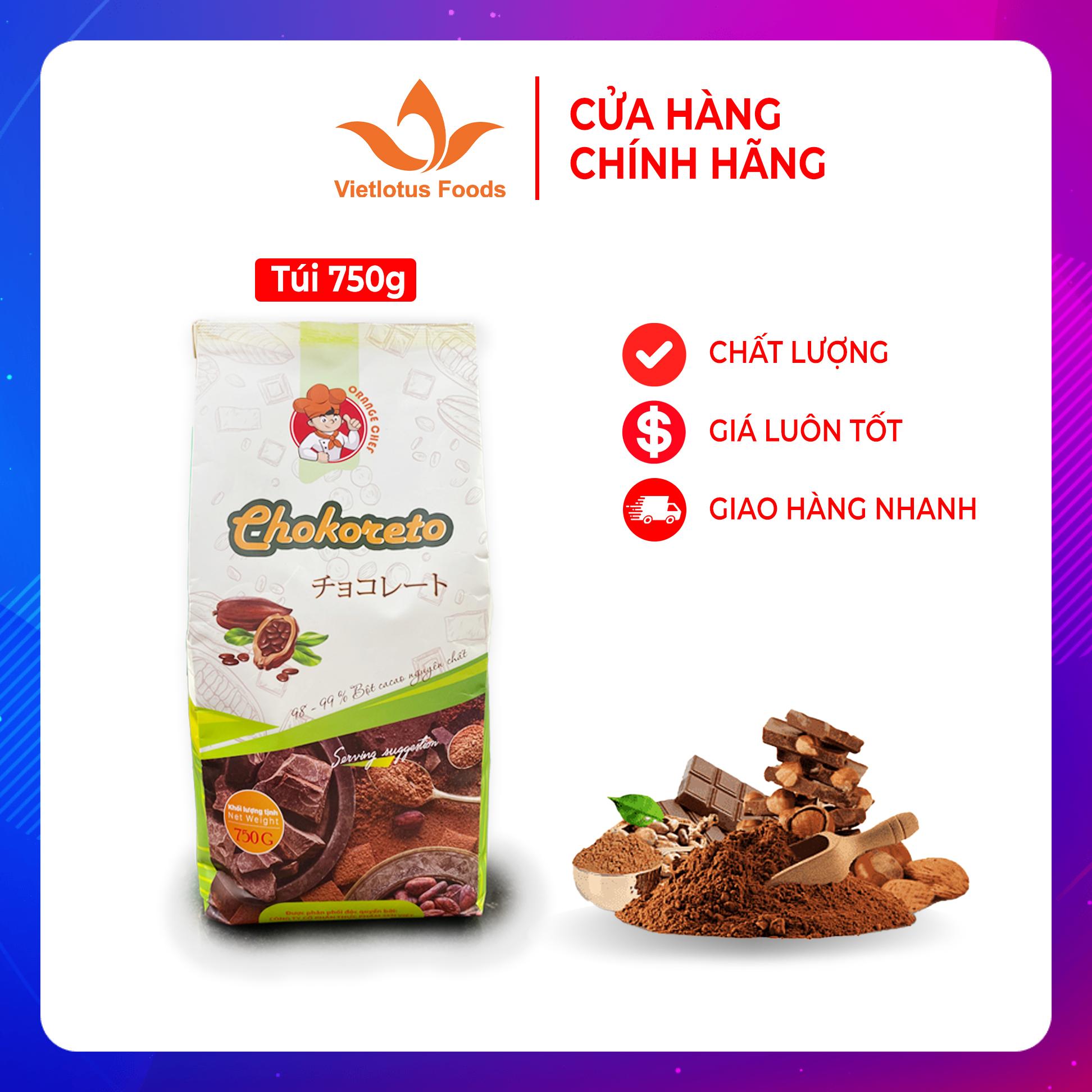 HCMBột Cacao nguyên chất Chokoreto - Nhập khẩu Malaysia - 750 gram