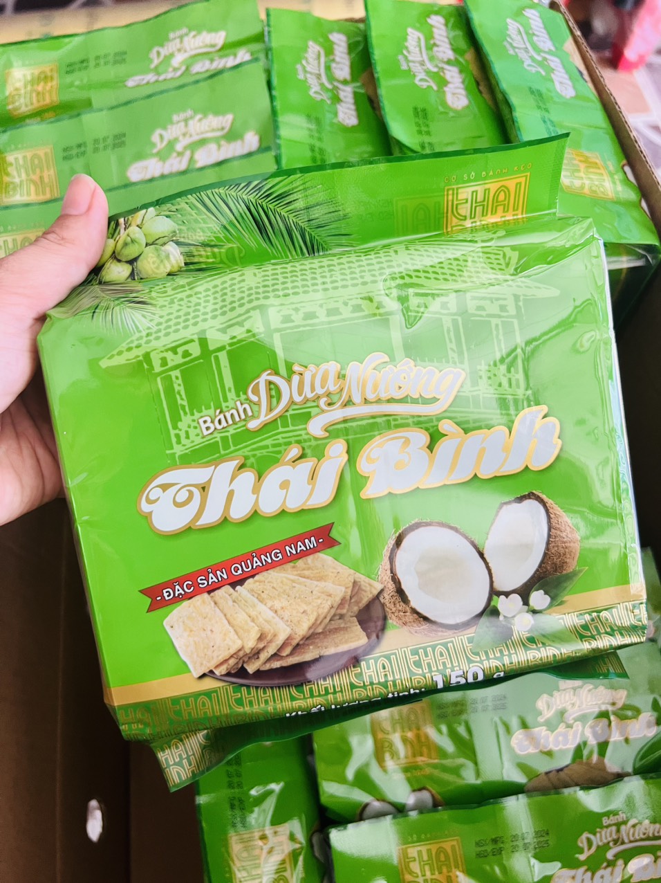 Bánh dừa nướng Thái Bình - Gói 150gr