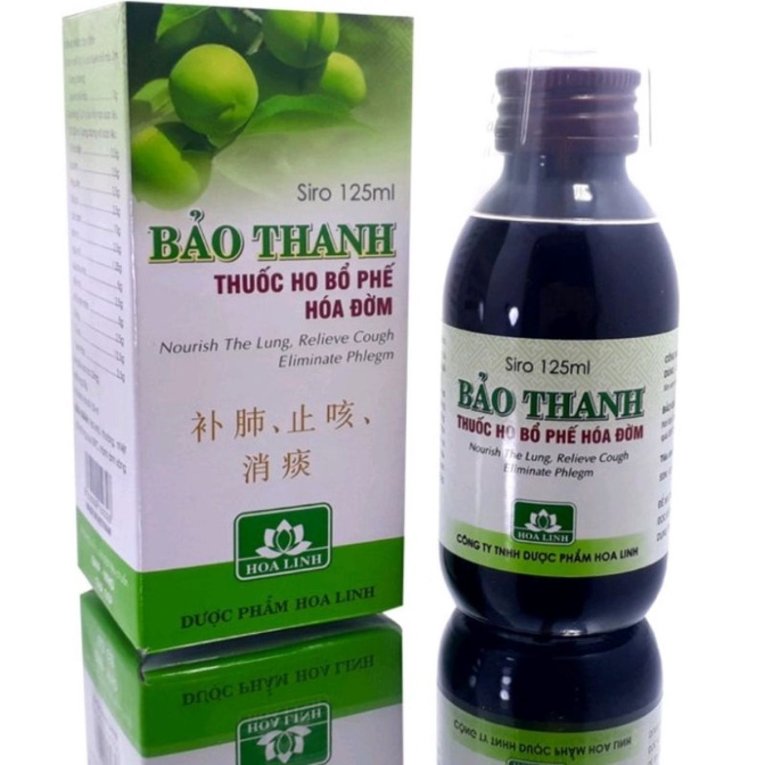 SIRO HO BẢO THANH BỔ PHẾ HÓA ĐỜM ( Trẻ em 100ml - Người lớn 125ml)