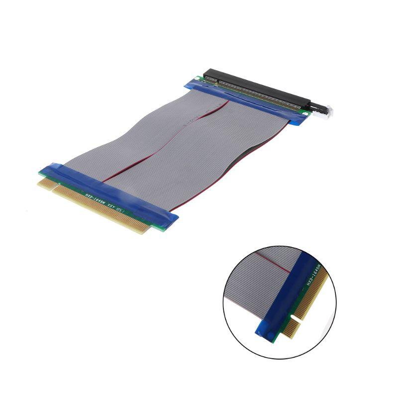 PCIe 16X PCI Express PCI-E 16X to 16X Riser Extender Card Adapter Flexible Cable