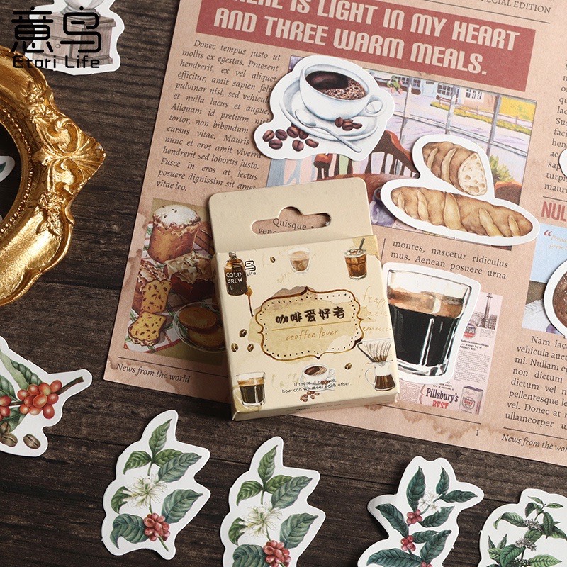 [HD26] Bộ 45 hình dán sticker trang trí sổ tay DIY