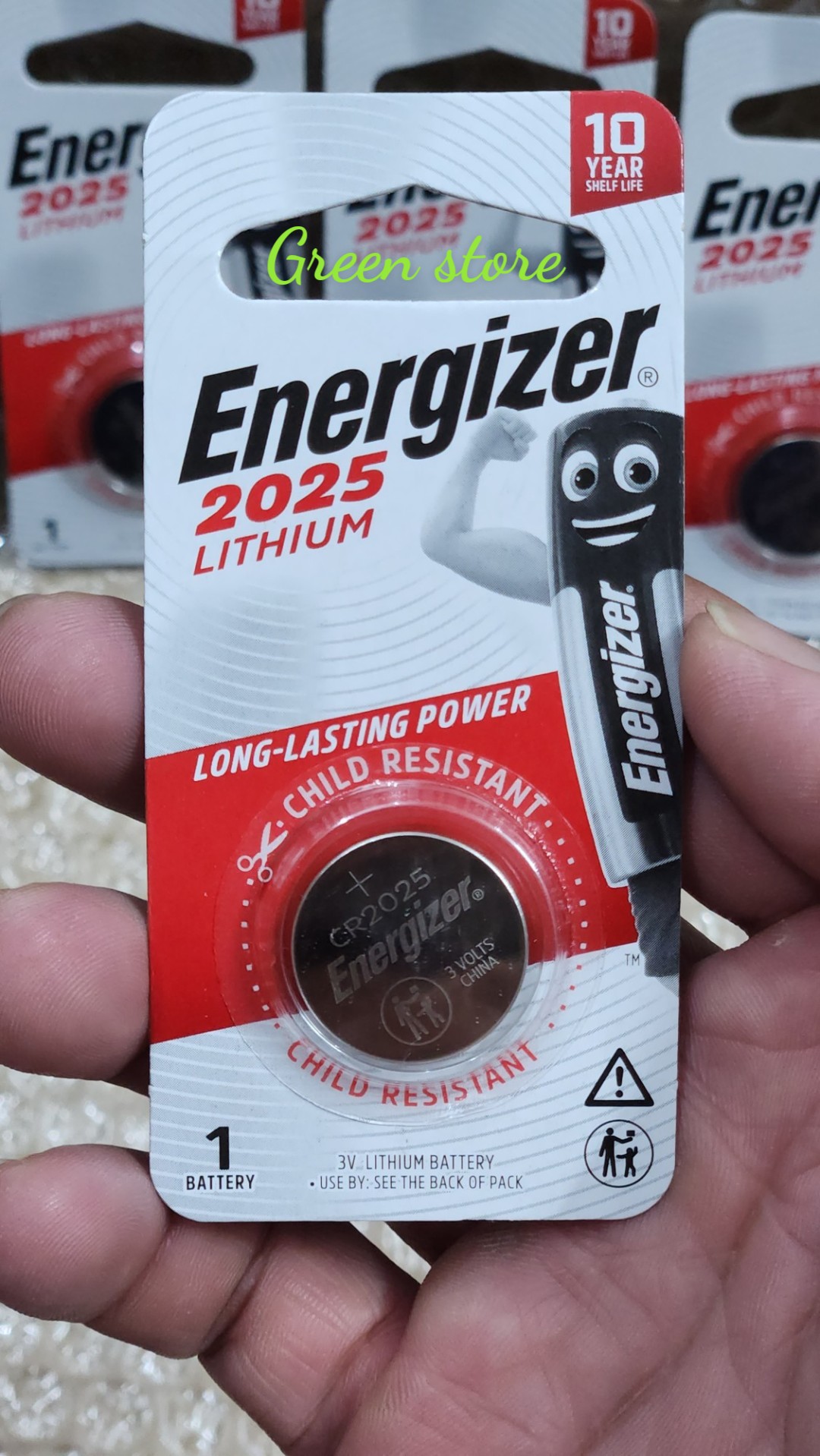 Combo 5 vỉ pin CR2025 / CR 2025 3V Lithium Energizer - Hàng chính hãng