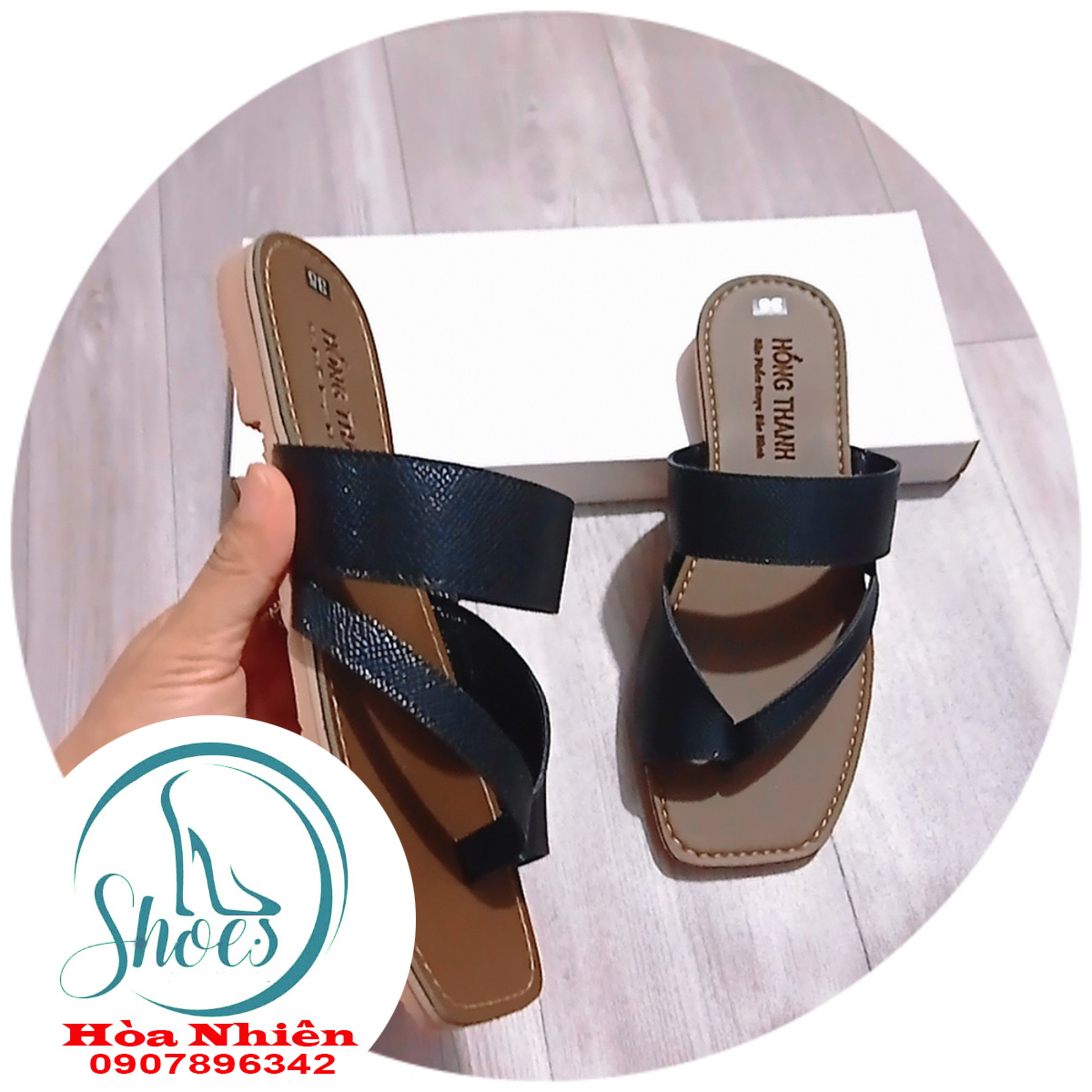 DÉP NỮ XỎ NGÓN QUAI CHÉO