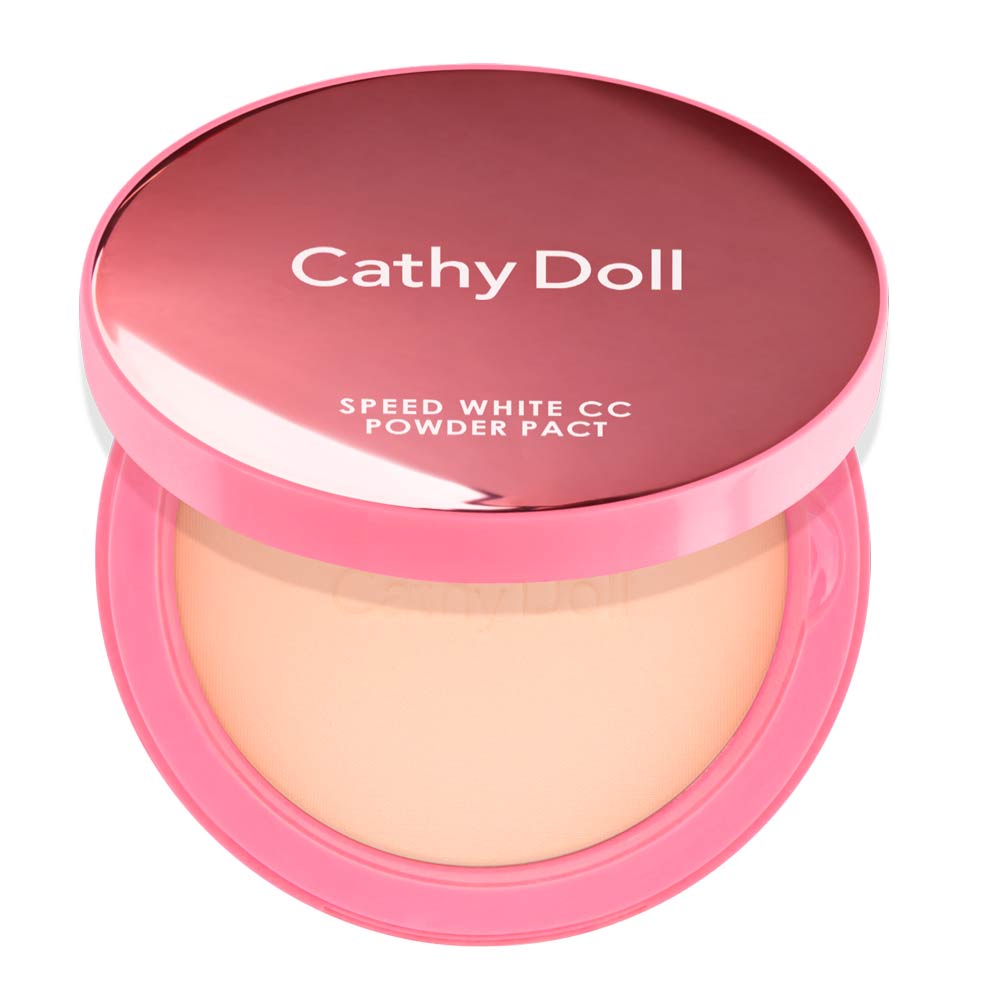 Phấn phủ kiềm dầu chống nắng cathy doll speed white cc powder 12g