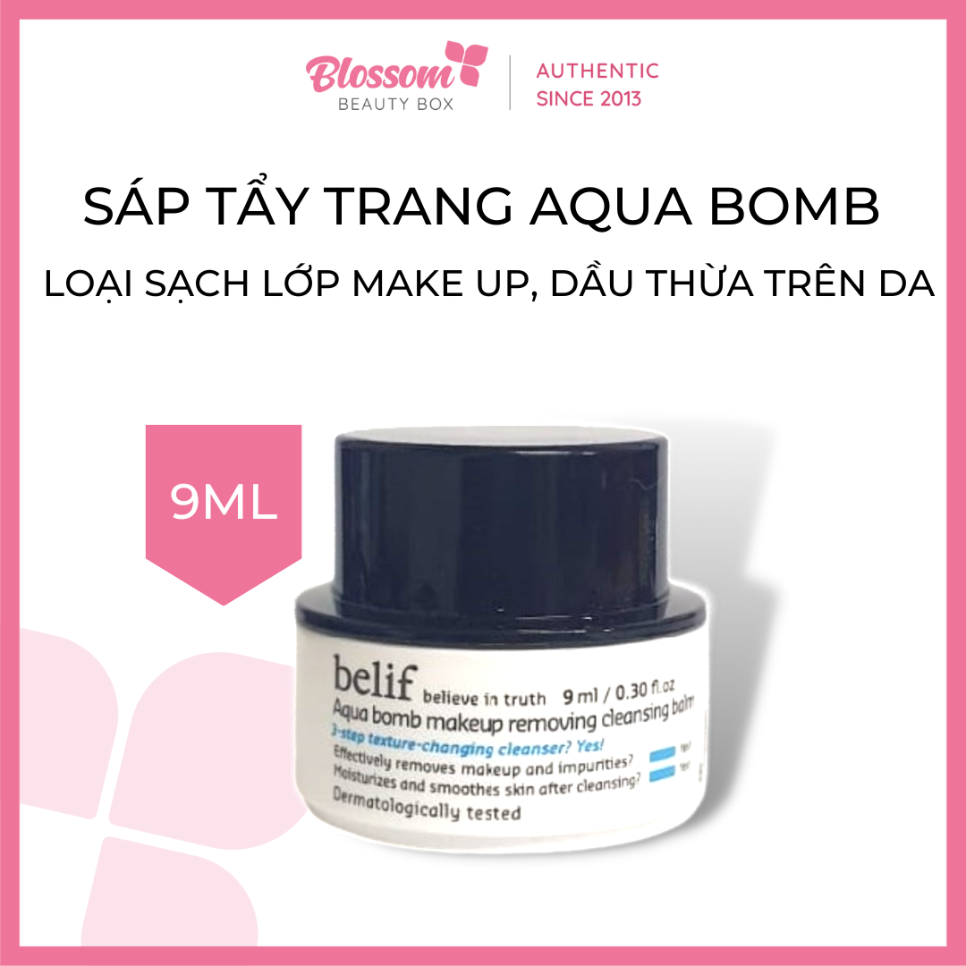 Minisize 9ML - Sáp tẩy trang Aqua Bоmb makeup removing cleansing balm Belif