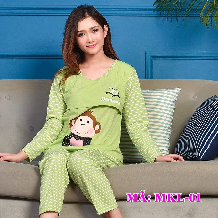 Bộ đồ bầu sau sinh hình khỉ đủ size (50-90kg)