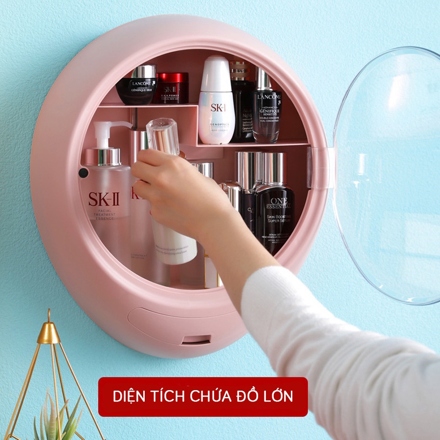 Kệ Đựng Mỹ Phẩm Treo Tường 2 tầng (NC28)