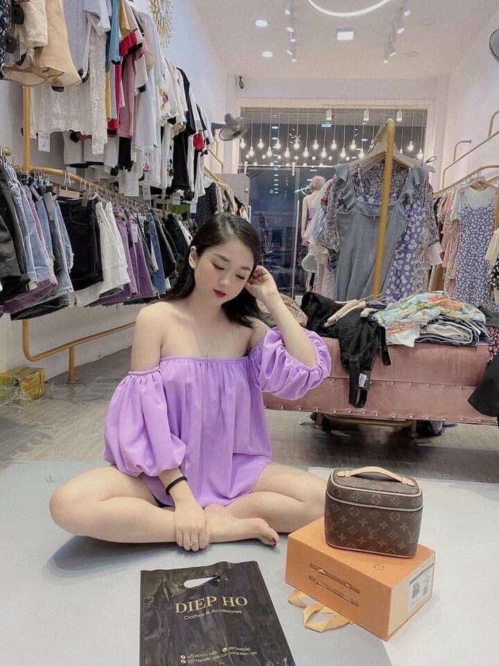 Áo voan trễ vai rớt tay bánh bèo TTSA0829