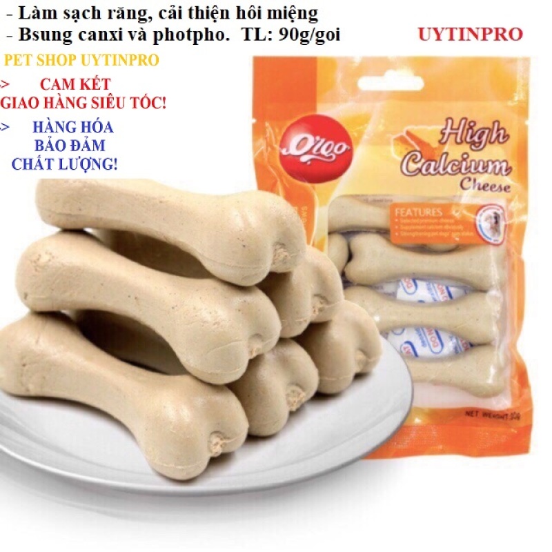 Xương gặm Orgo phô mai sạch răng cho Chó Gói 90g