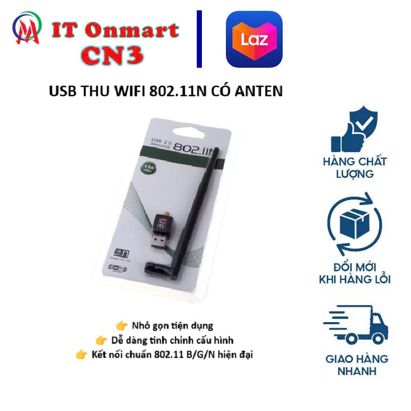 [HCM] USB thu Wifi 802.11 Có Anten