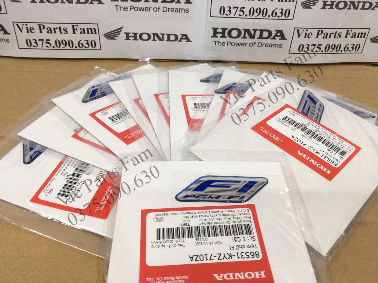 Logo Fi Honda Winner, SH 2020, SH 125, SH 150, Vision, Vario, Air Blade, Future, Wave RSX Fi, Lead, PCX, Chính hiệu Honda Motor VN