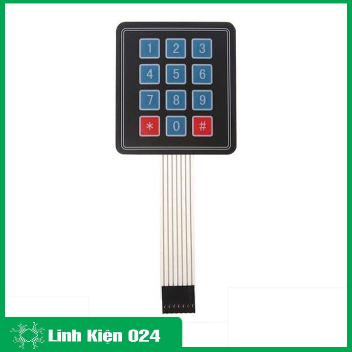 Bàn phím ma trận mềm 3x4 keypad