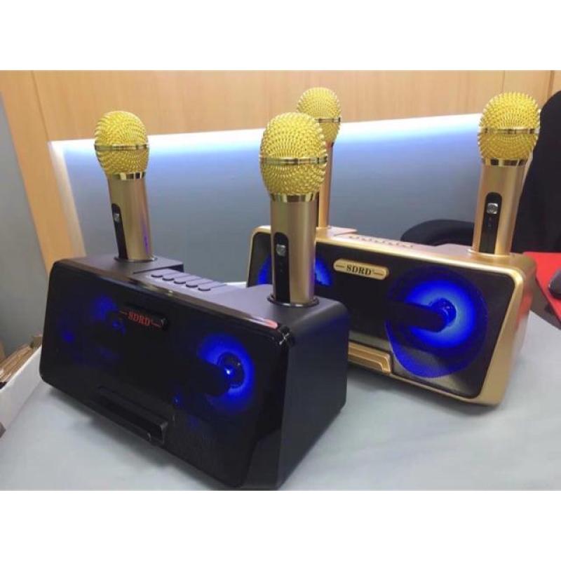 Bộ Loa Hát Karaoke - Loa Bluetoth Karaoke Mini Sd-301 + Tặng Kèm 2 Mic , Thoải Mái Song Ca Cùng Bạn Bè Người Thân, Phù Hợp Hát Karaoke Tại Nhà, Đi Phượt, Dã Ngoại Cực Kì Tiện Dụng , Chất Lượng Cao - Bảo Hành 1 Đổi 1 Toàn Quốc giá rẻ