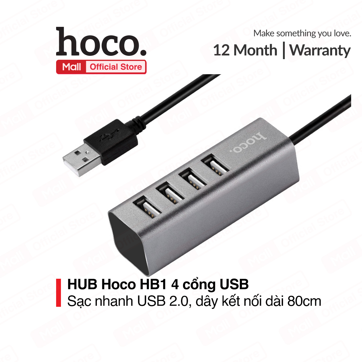 HUB USB 4 cổng Hoco HB1