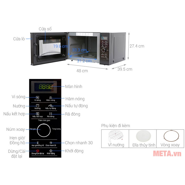Lò Vi Sóng PANASONIC NN-GD37HBYUE