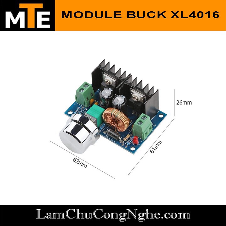 Mạch nguồn giảm áp DC XL4016 200W 8A module Buck