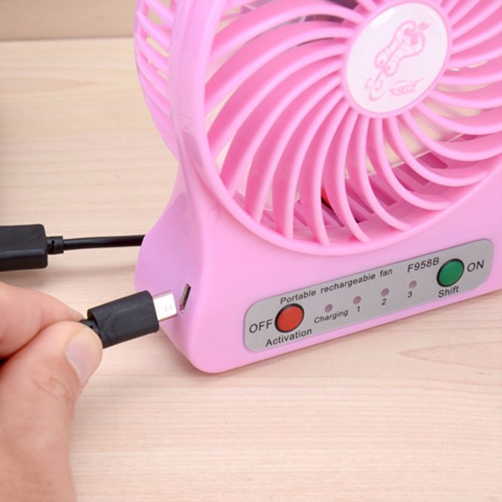Quạt sạc mini 3 tốc độ siêu mát giá rẻ