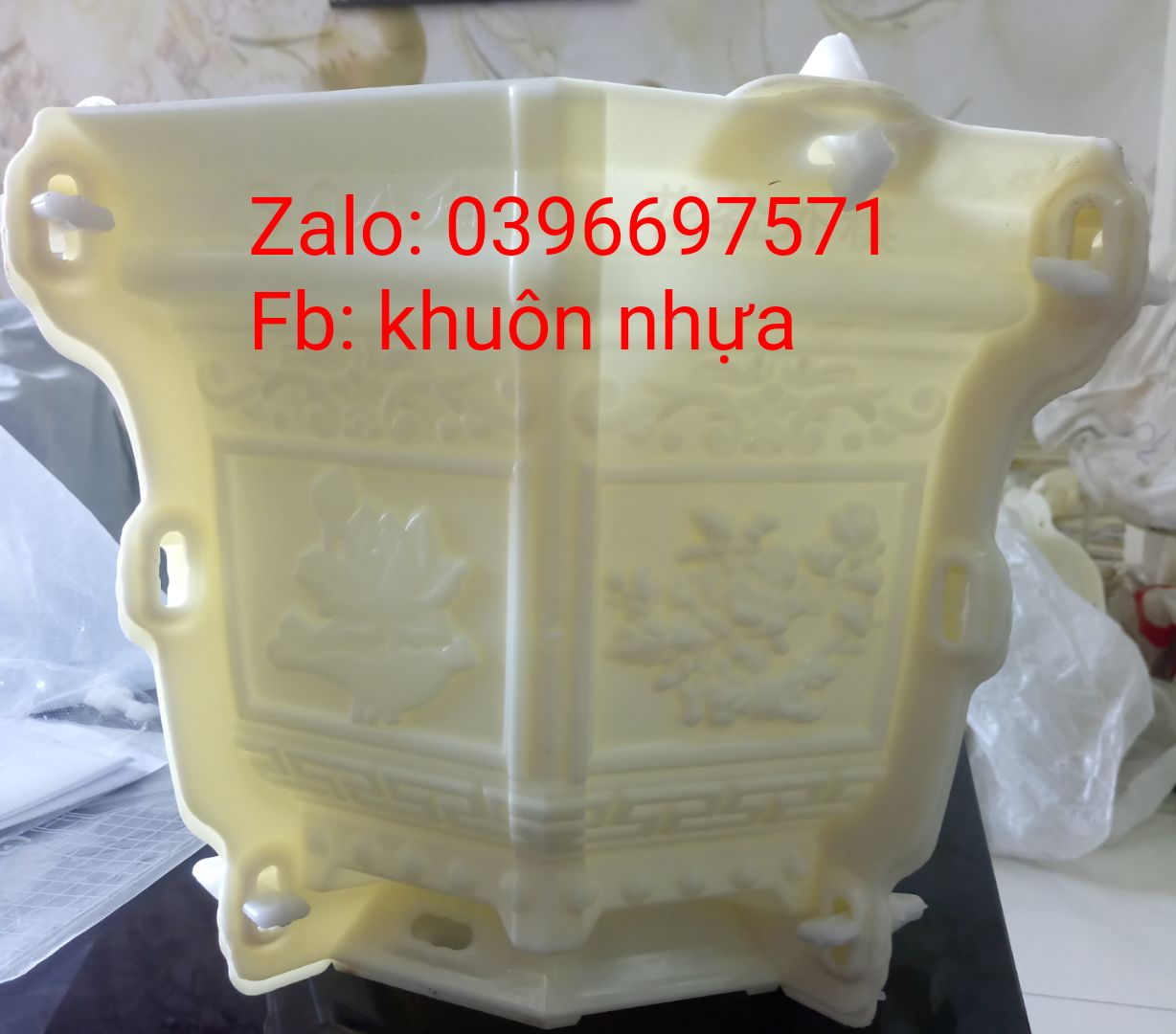 Khuôn đúc chậu xi măng bát giác 30(mẫu mới)
