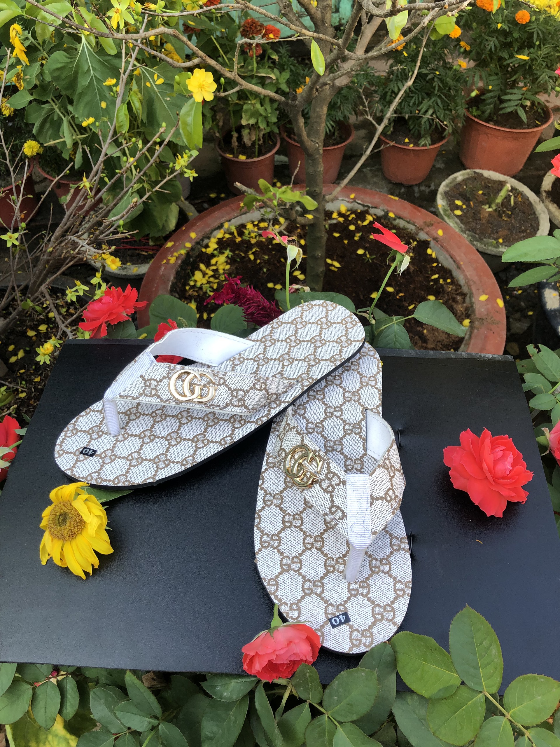 Dép kẹp nam/ sandal kẹp nam GG thời trang giá rẻ