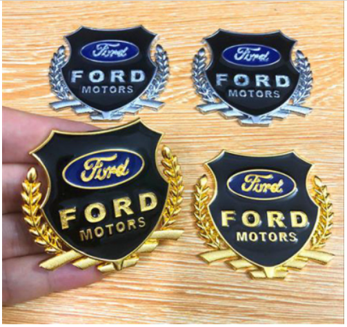 Bộ 02 Huy hiệu logo bông lúa xe hơi FORD