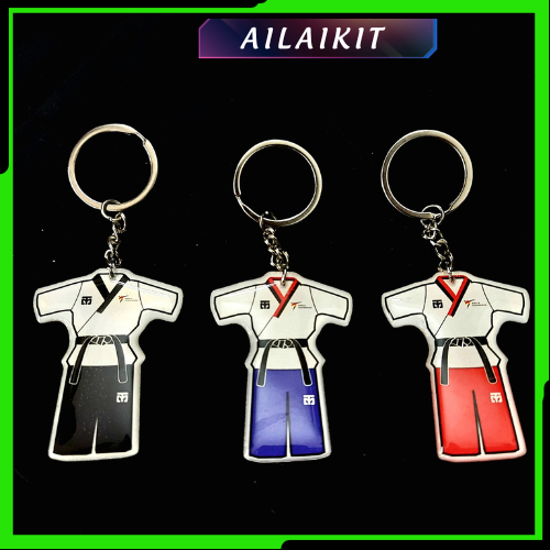 {Móc Khóa Taekwondo Hình Võ Phục} nhựa dẻo đủ màu siêu cute Ailaikit