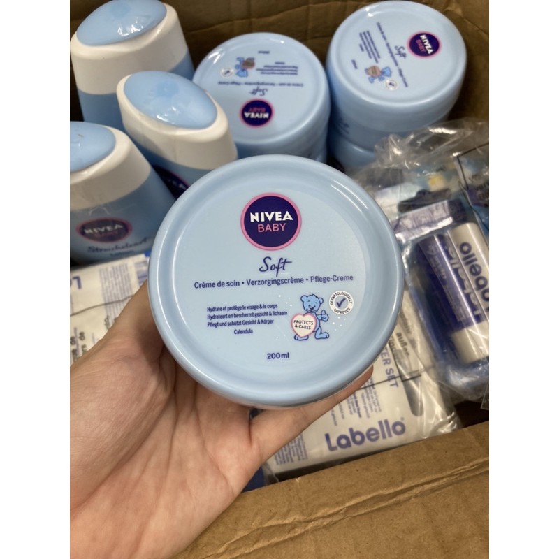 [Nội Địa Đức] Kem Dưỡng Ẩm Nivea Baby Soft 200Ml