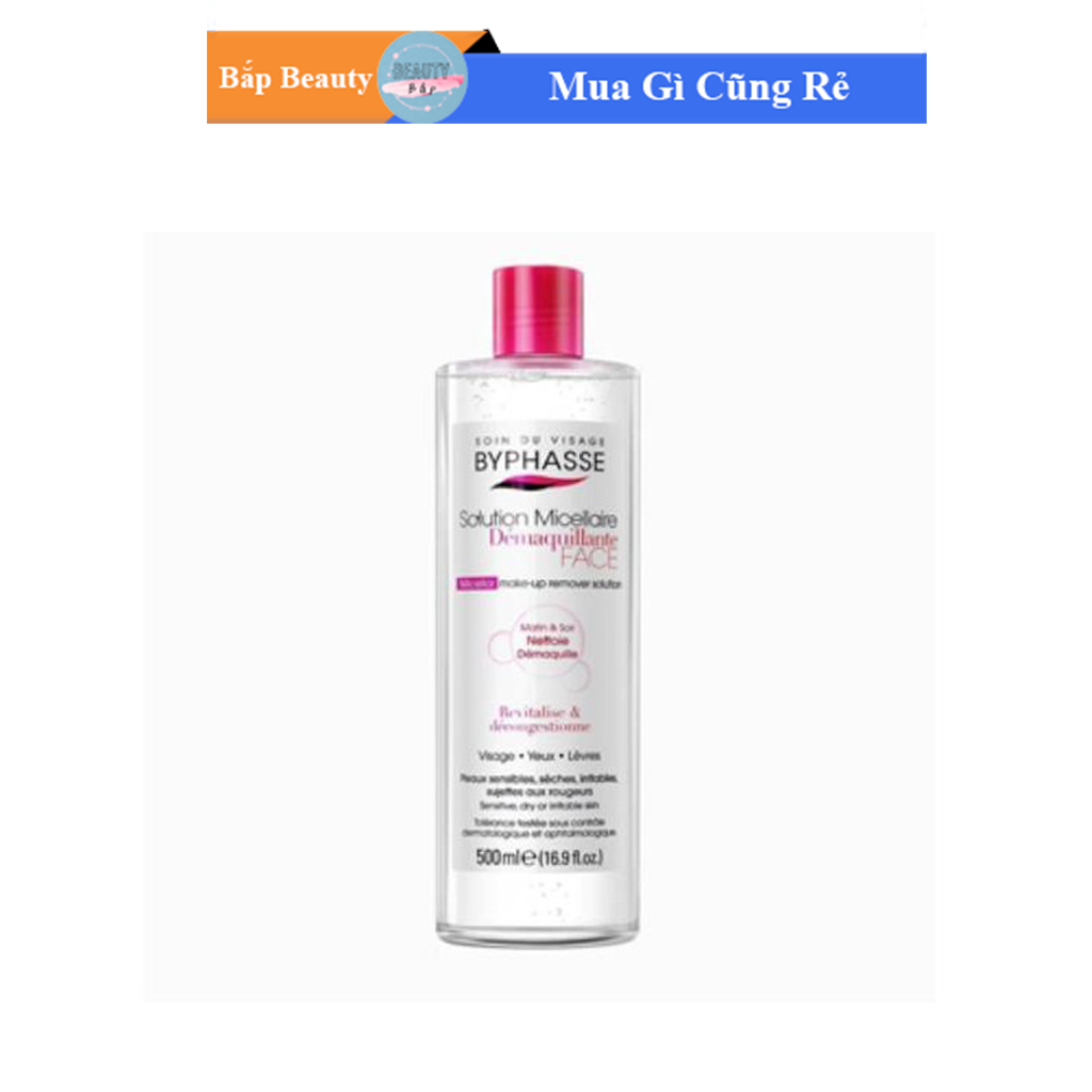 Nước tẩy trang BYPHASSE Solution Micellaire Face 500ml