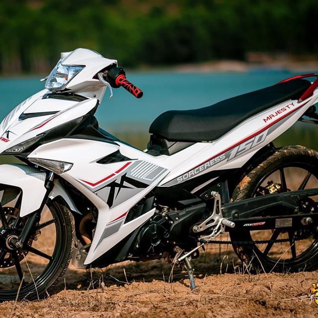 Tem rời exciter 150 mxking xám đỏ dán xe trắng