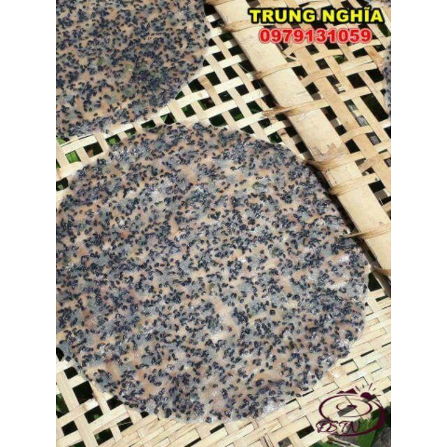Bánh tráng mè dừa chưa nướng (10 cái mè đen)