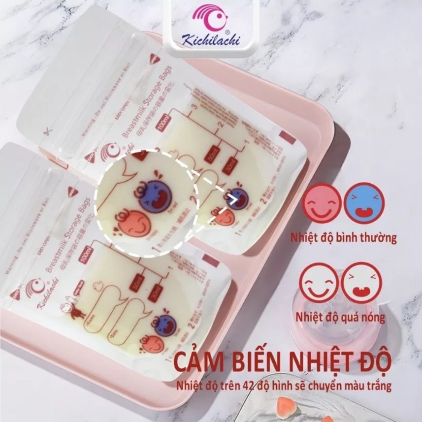 Túi Trữ Sữa Kichi 100ML 30 gói