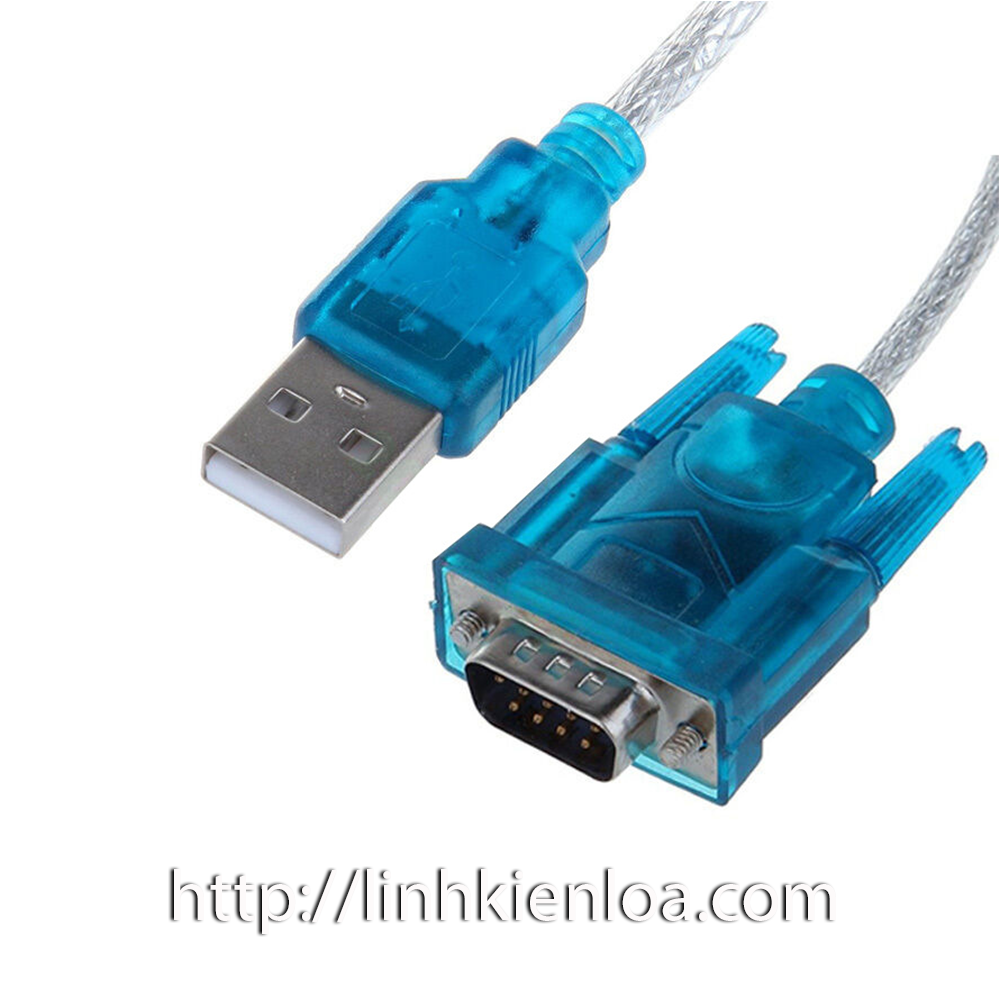 Cáp chuyển và Jack chuyển USB ra Cổng COM (RS232)