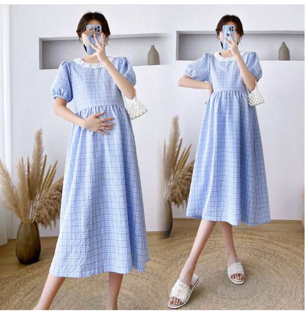 [HCM]ĐẦM BẦU VÁY BẦU CÔNG SỞ  CA RÔ ,CỔ REN TRÒN