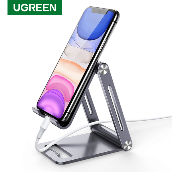 UGREEN 45 Degree Multi-Angle Adjustable Tablets Phone Stand Holder for iPhone 12 iPhone 12 Pro iPhone 12 Pro Max  All iOS Android Phone and Small Tablet