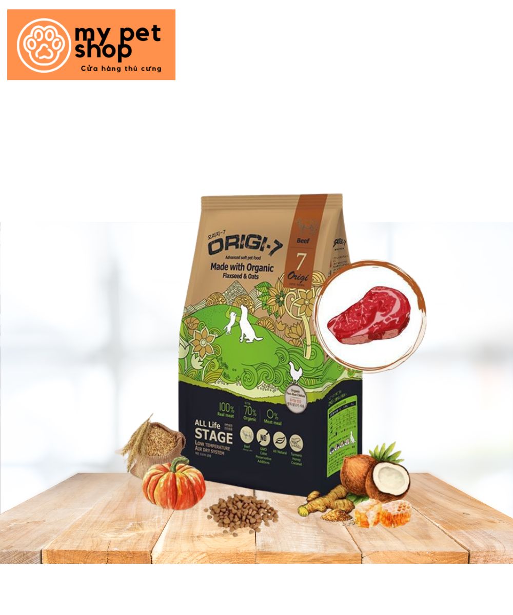 Thức ăn hạt mềm cho chó Origi-7 - 1.2kg