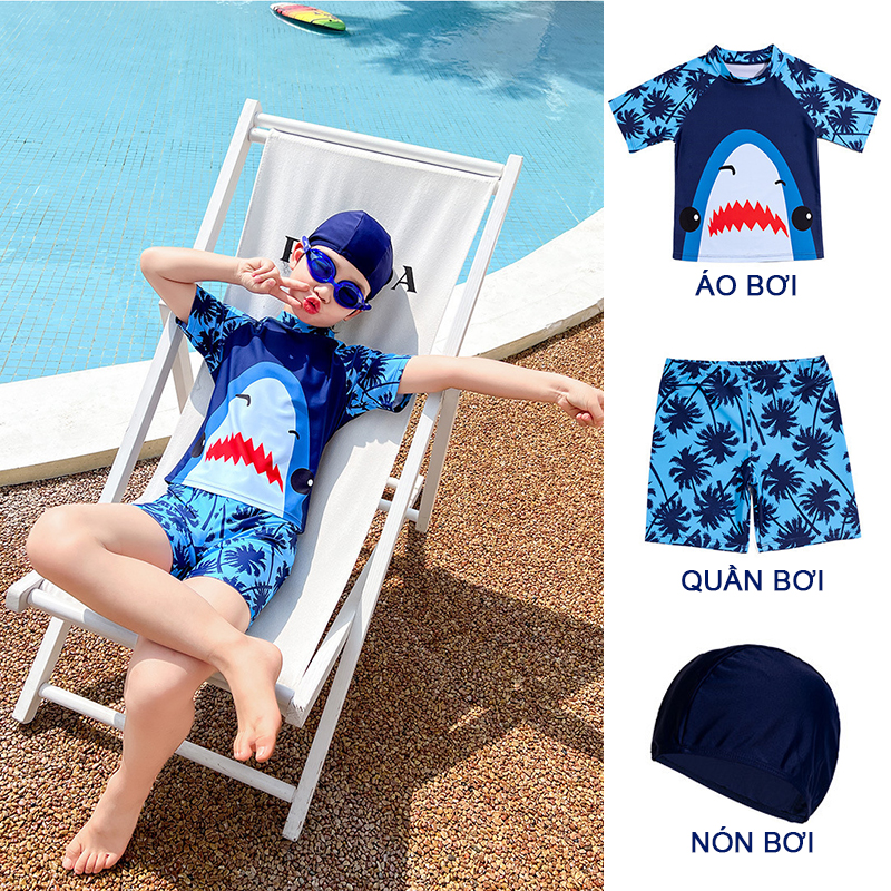 Đồ bơi Cá Mập bé trai cho mùa hè năng động
