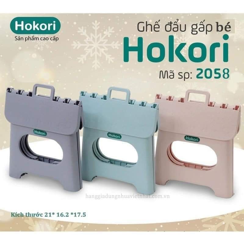 Ghế gấp gọn thông minh, ghế nhựa gấp gọn hokori tiện dụng