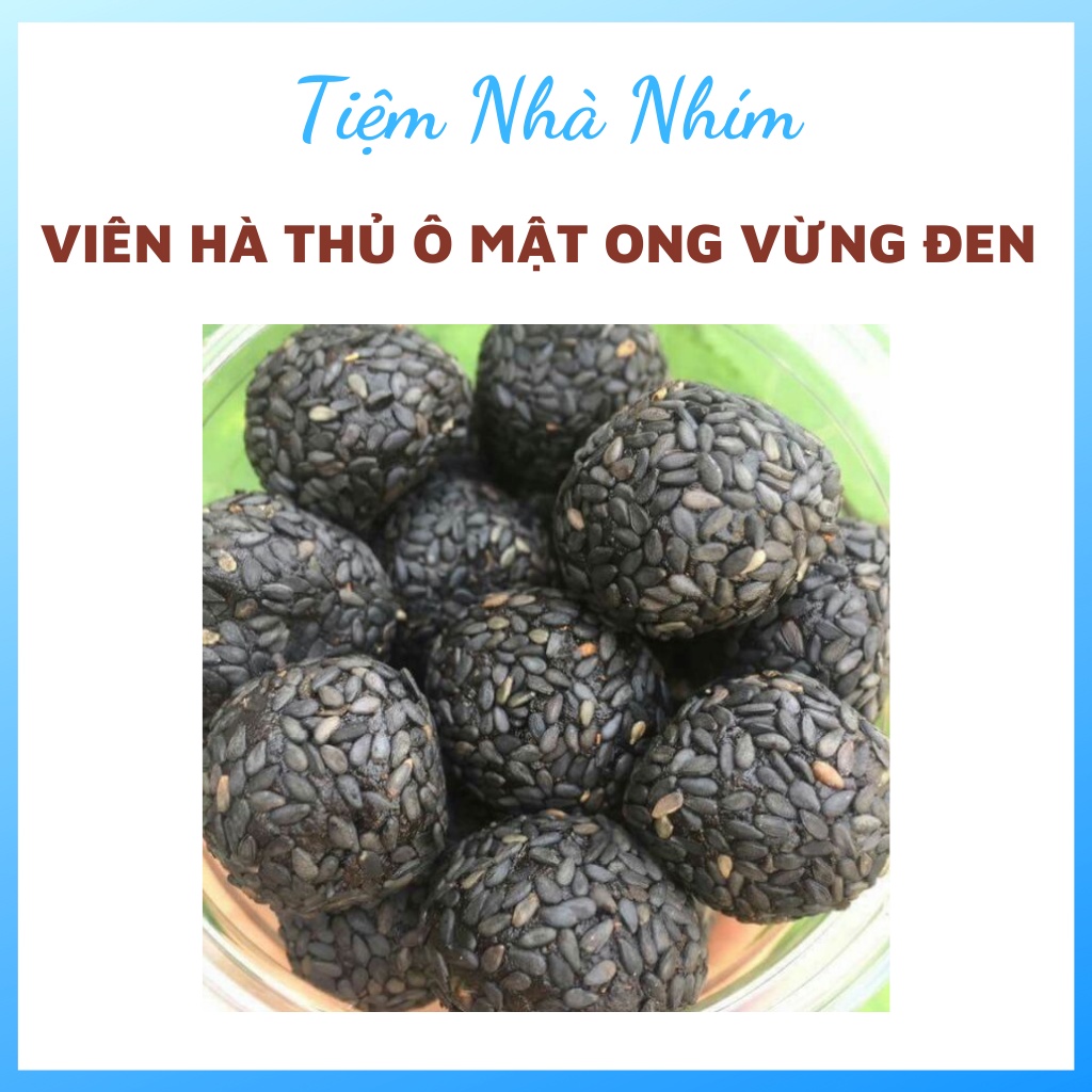 Hà thủ ô đỏ viên mật ong tẩm mè đen dưỡng tóc giảm rụng tóc, bạc tóc, đẹp da hũ 500gr