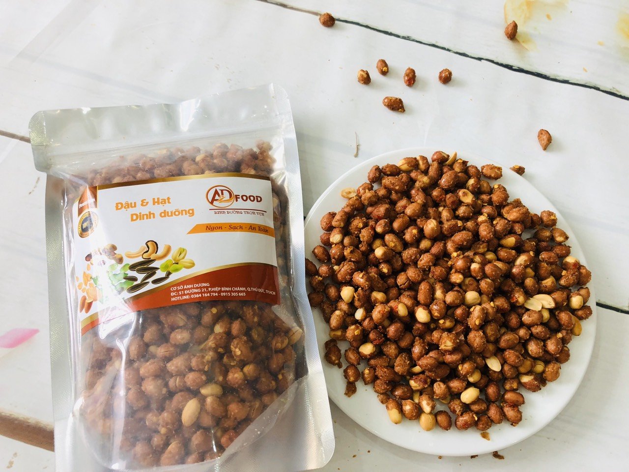ĐẬU Phông Rang Tỏi Ớt 250G